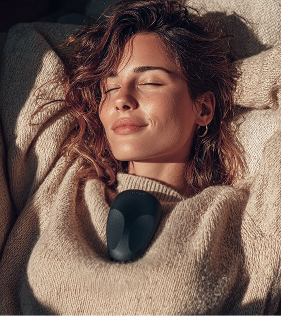 Woman relaxing during a quiet evening session
